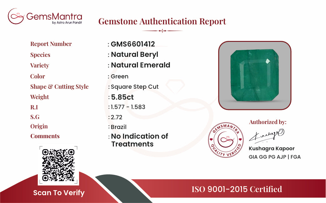 Certificate of authenticity