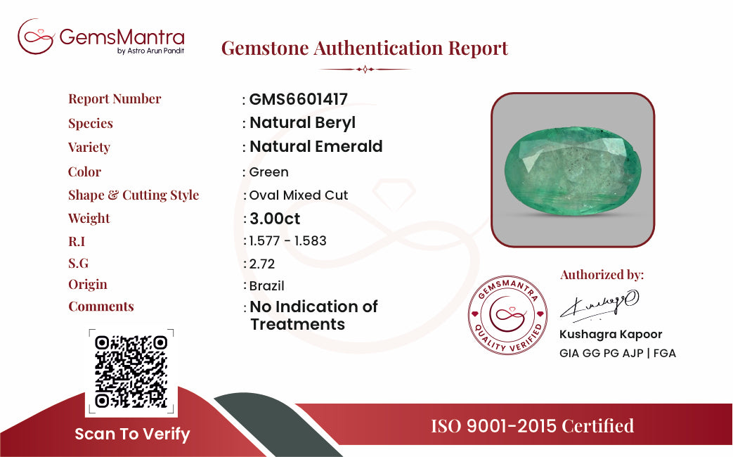 Certificate of authenticity