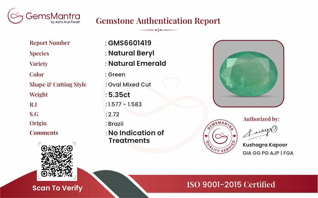 Certificate of authenticity