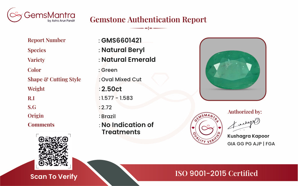 Certificate of authenticity