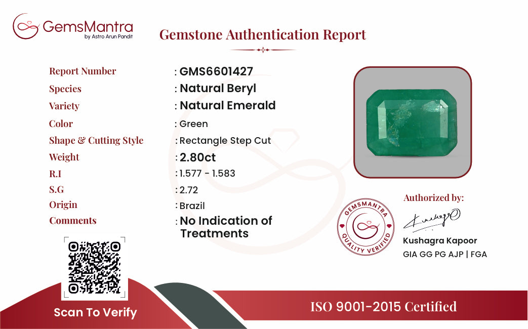 Certificate of authenticity