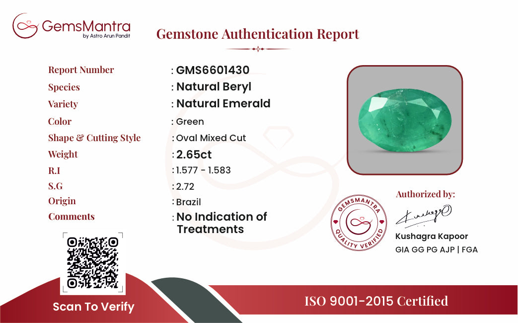 Certificate of authenticity