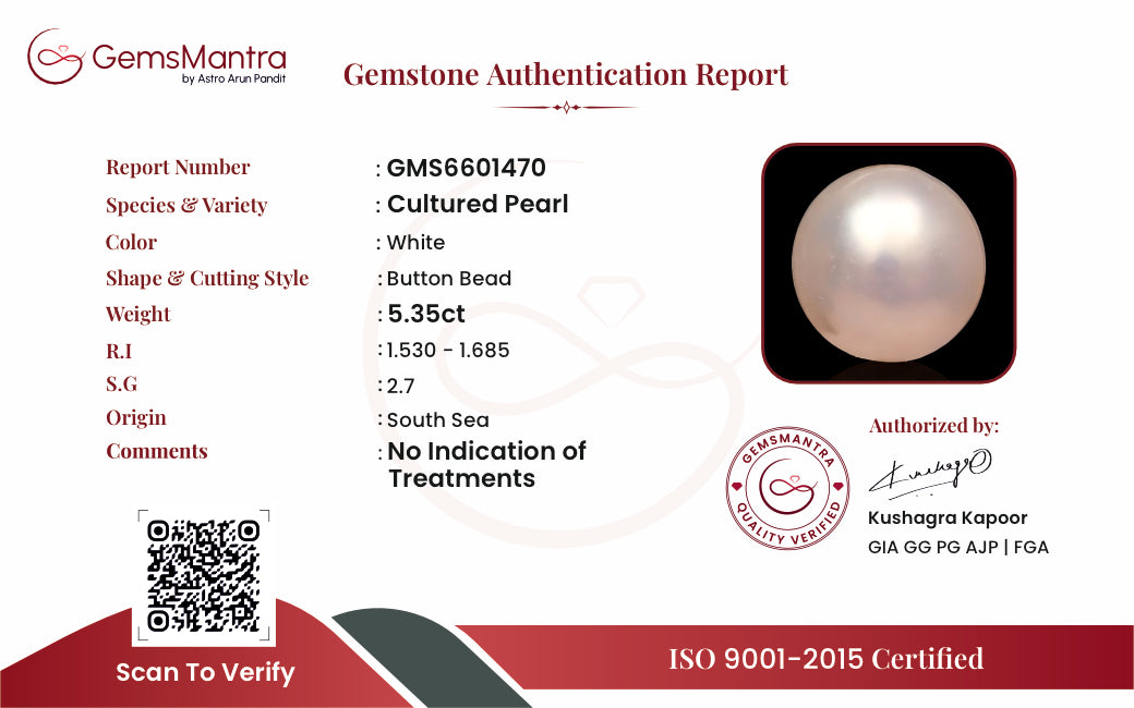 Pearl (Moti) – 5.35 Carat / 5.9 Ratti [GM09644]