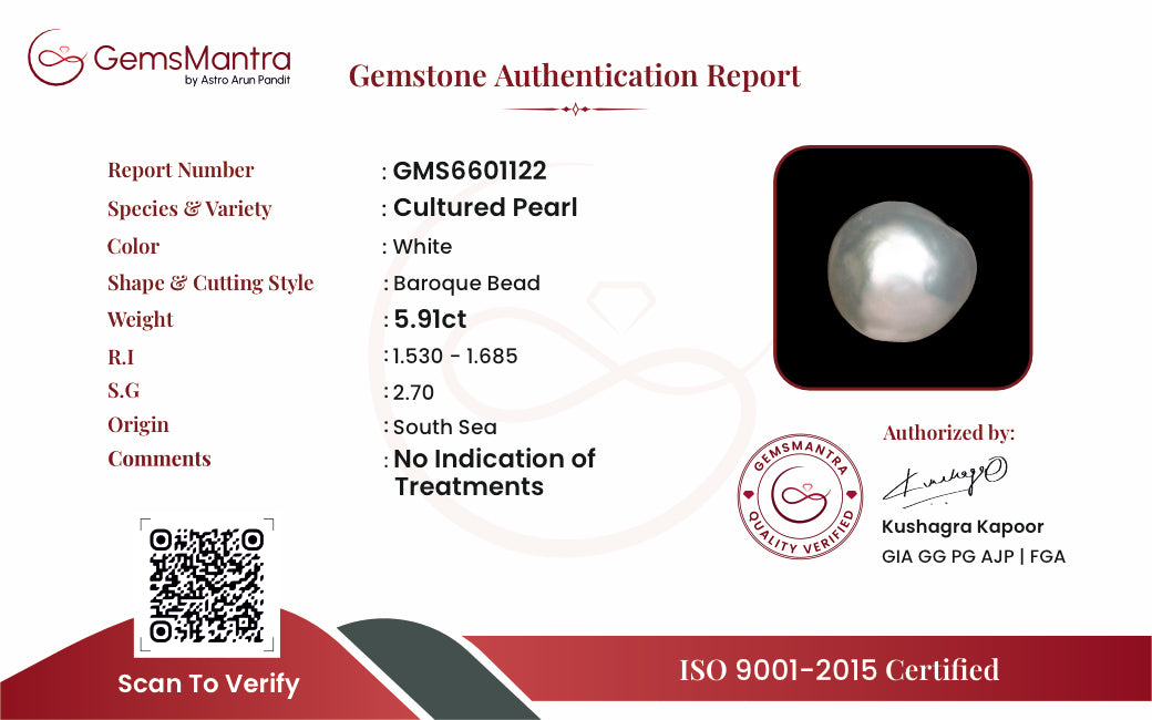 Keshi Pearls (Moti) – 5.91 Carat / 6.5 Ratti [GM09821]
