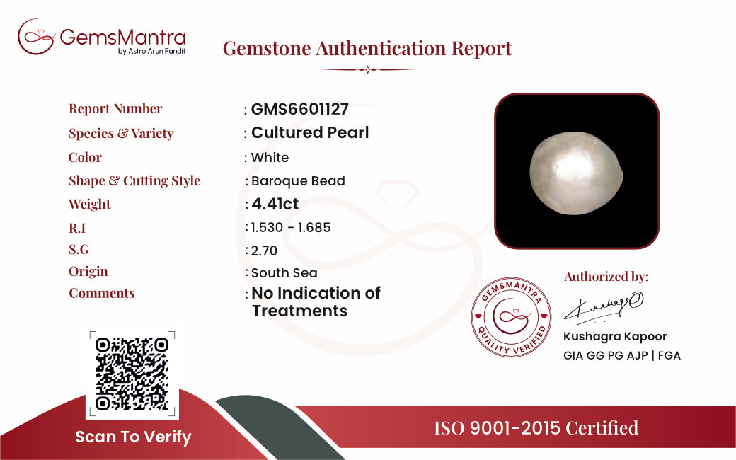 Keshi Pearls (Moti) – 4.41 Carat / 4.9 Ratti [GM09826]