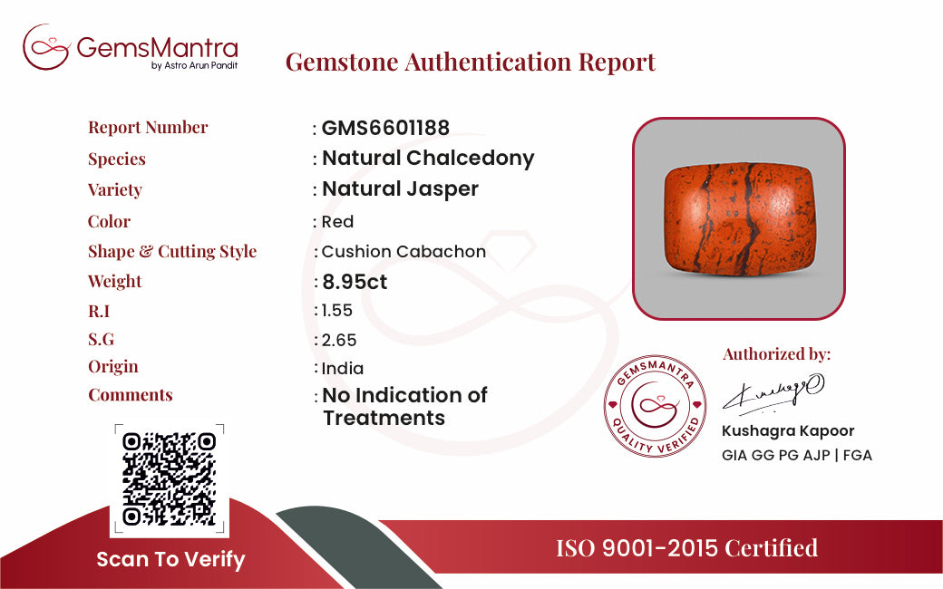 Jasper – 8.95 Carat / 9.8 Ratti [GM09861]