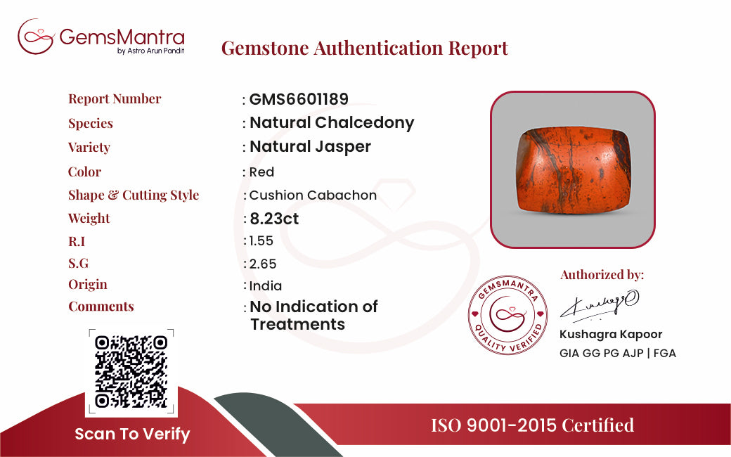 Jasper – 8.23 Carat / 9.1 Ratti [GM09862]