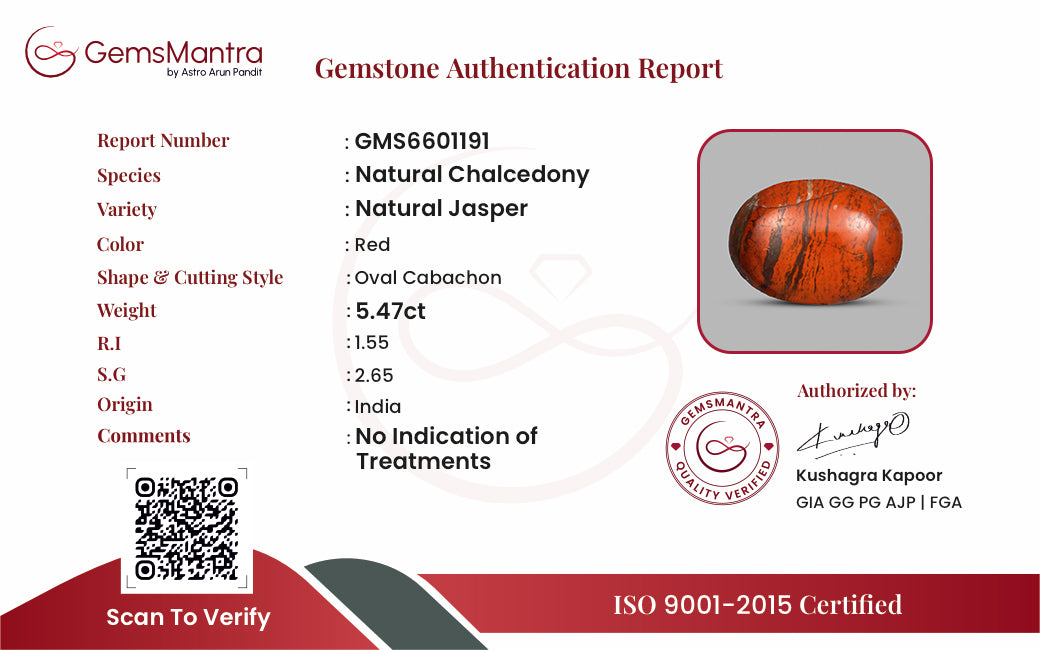 Jasper – 5.47 Carat / 6 Ratti [GM09864]