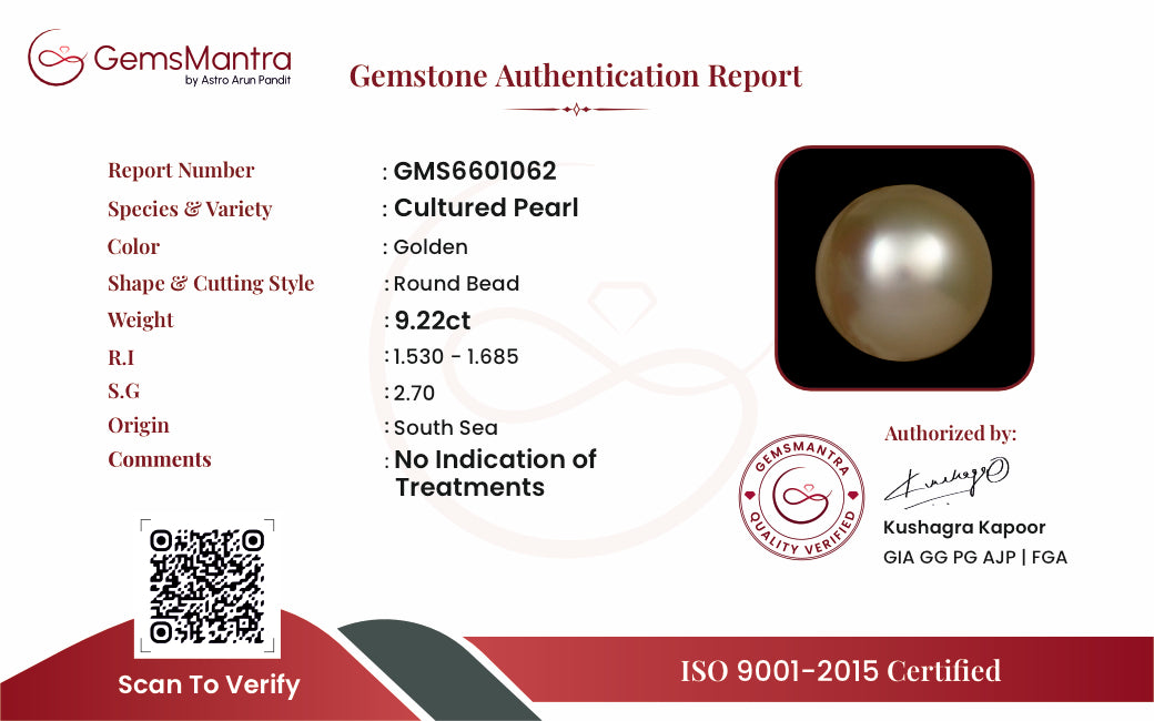 Pearls (Moti) – 9.22 Carat / 10.1 Ratti [GM09953]