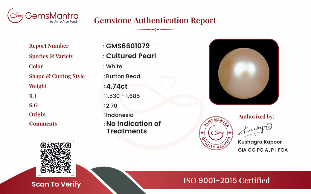 Pearls (Moti) – 4.74 Carat / 5.2 Ratti [GM09970]