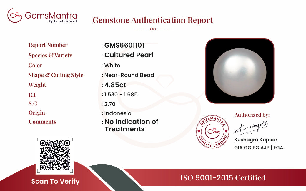 Pearls (Moti) – 4.85 Carat / 5.3 Ratti [GM09992]