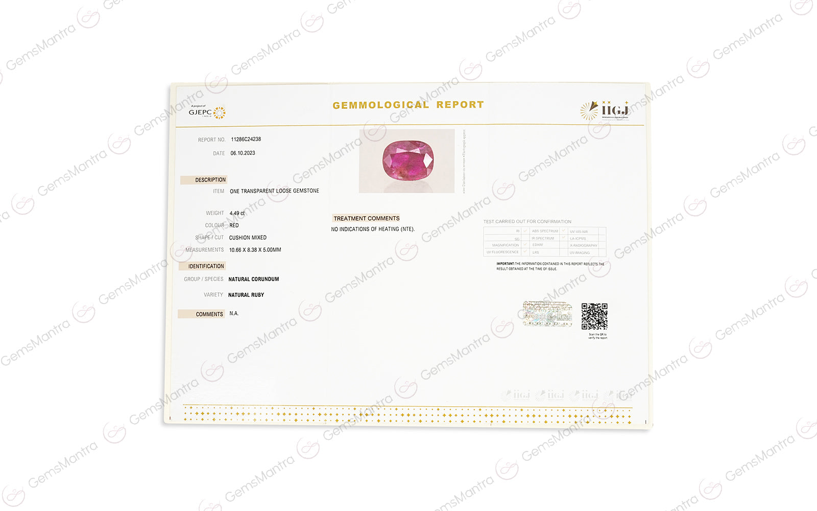 Ruby - 4.49 Carats