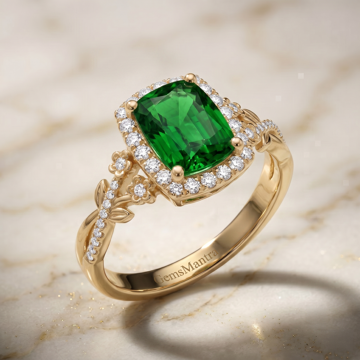 Emerald Cut Duet Drop Earrings