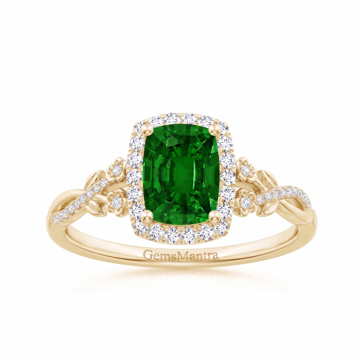 Emerald Cut Duet Drop Earrings