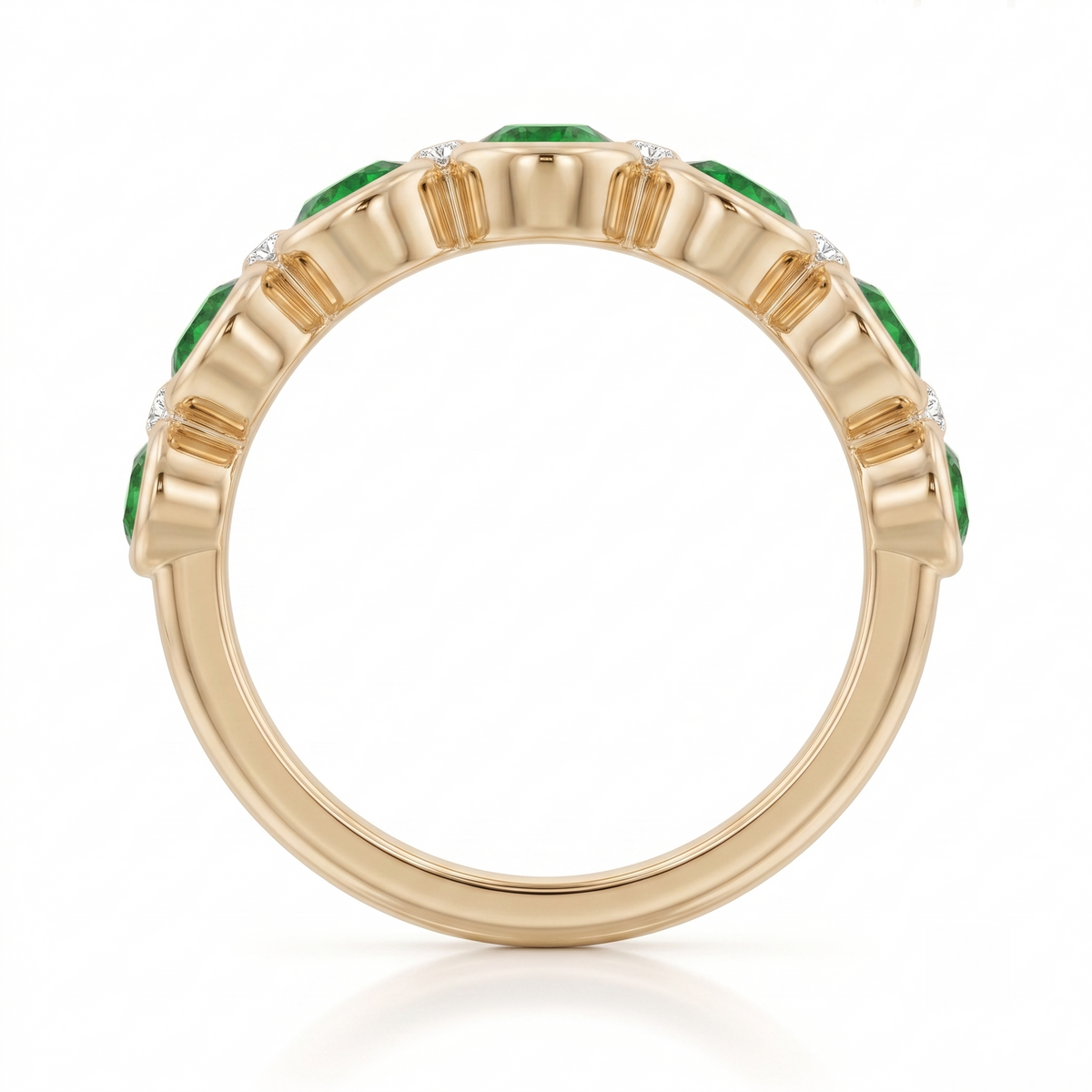 Emerald Oasis Five-Stone Ring