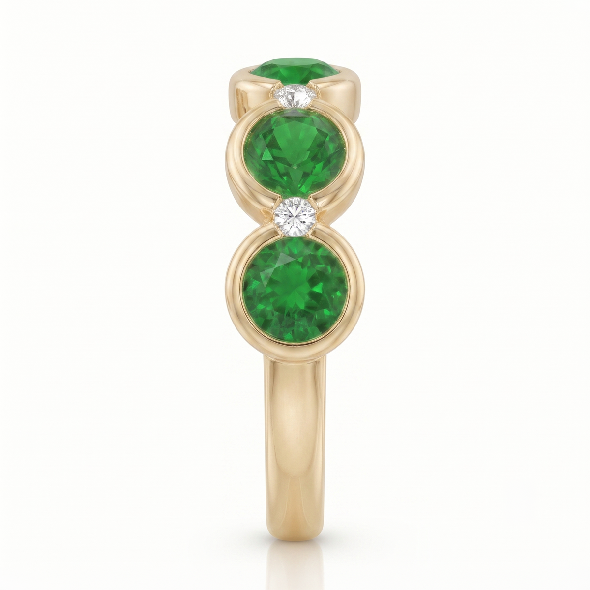 Emerald Oasis Five-Stone Ring