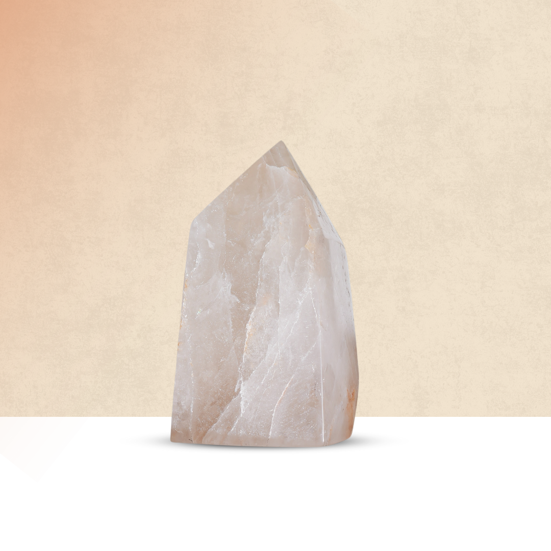 Clear Quartz Freeform Tower Point