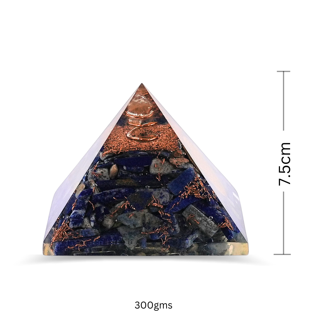 Lapis Lazuli Orgonite Pyramid/Orgone Pyramid