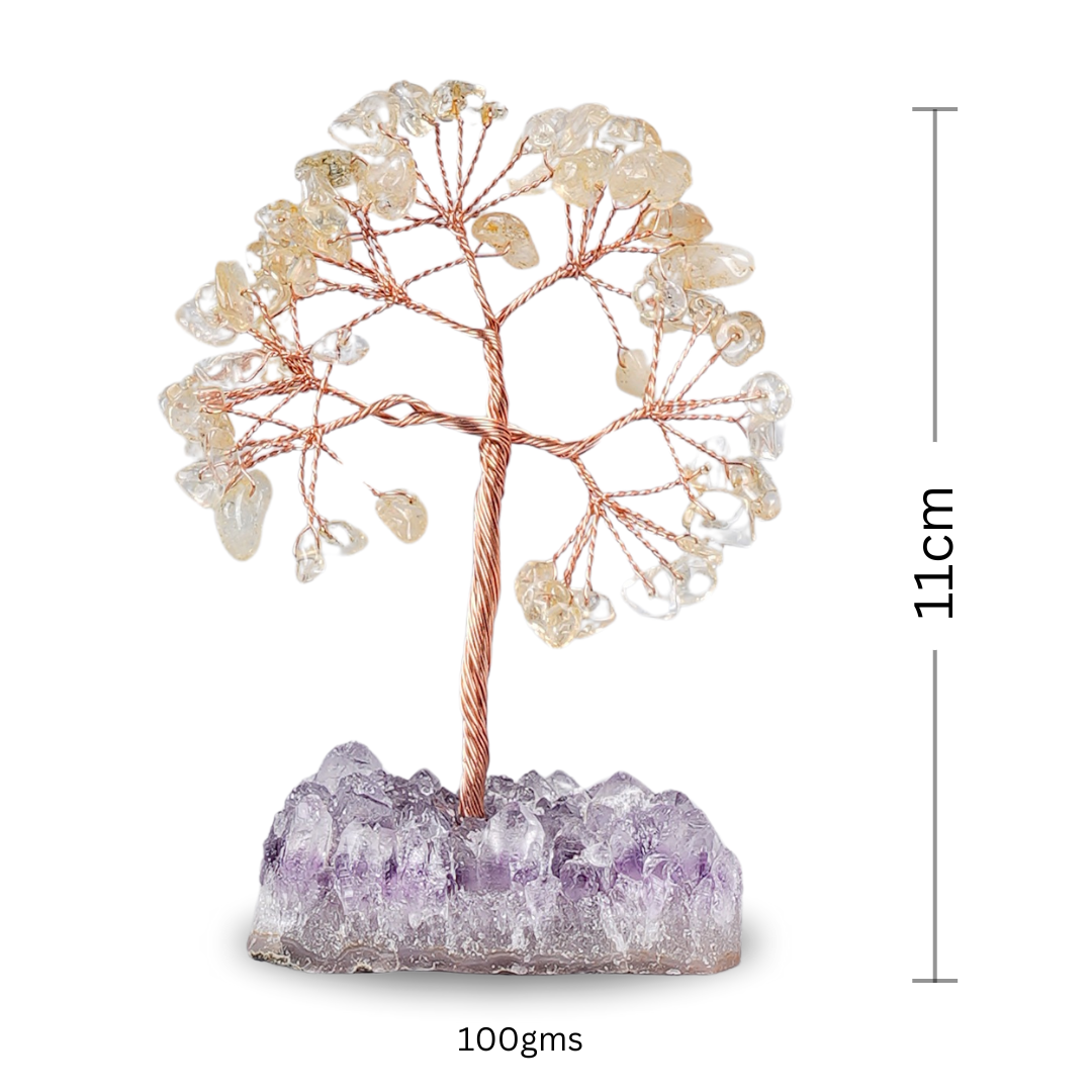 Citrine With Amethyst Cluster Tree