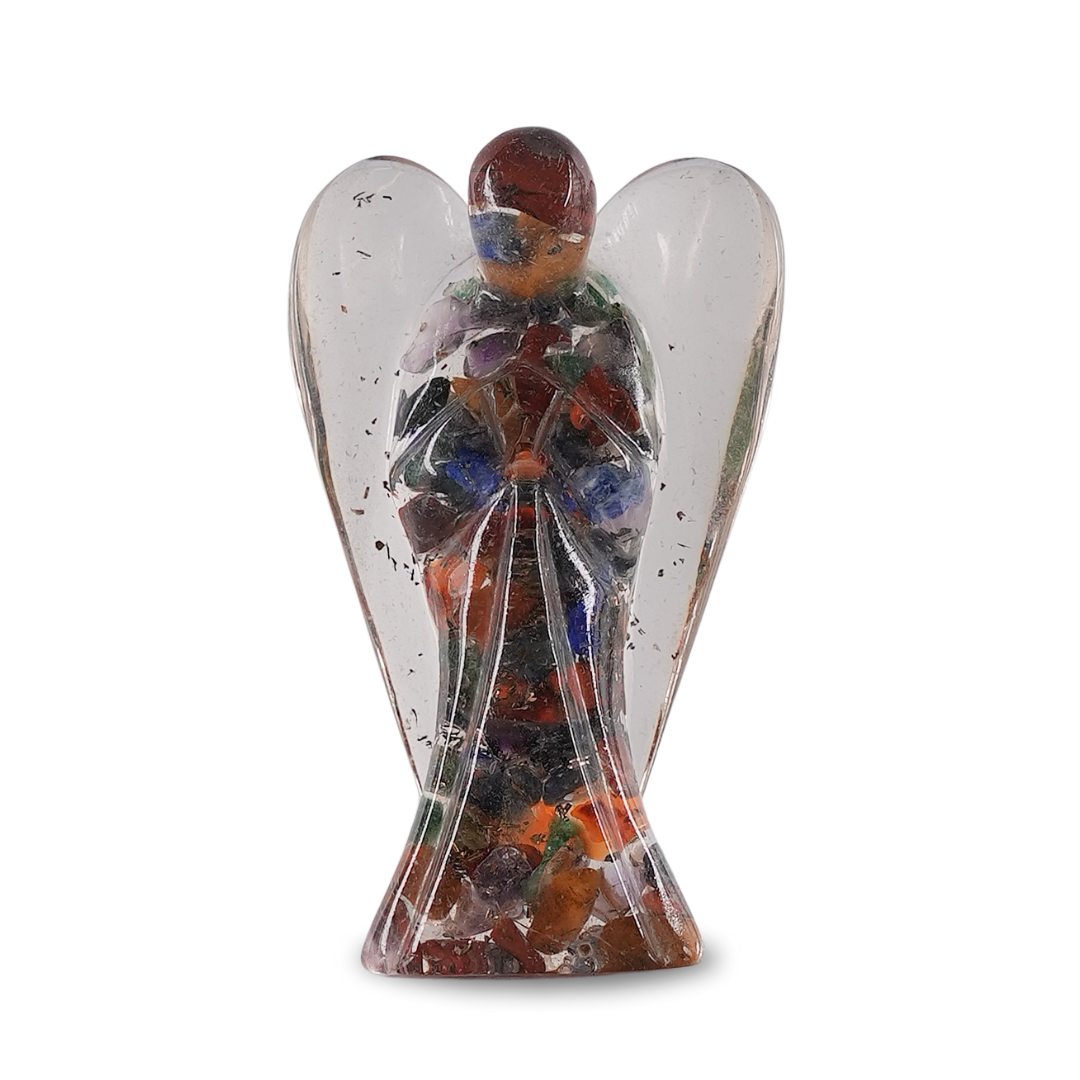 Seven Chakra Orgonite Angel/Orgone Angel