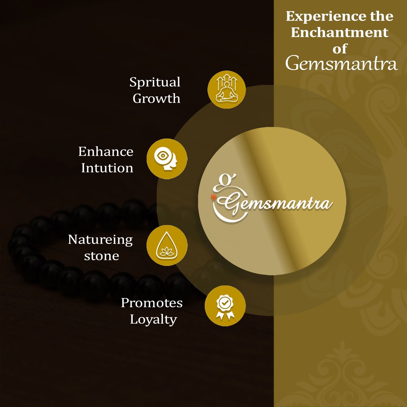 Golden Obsidian Bracelet - Gemsmantra