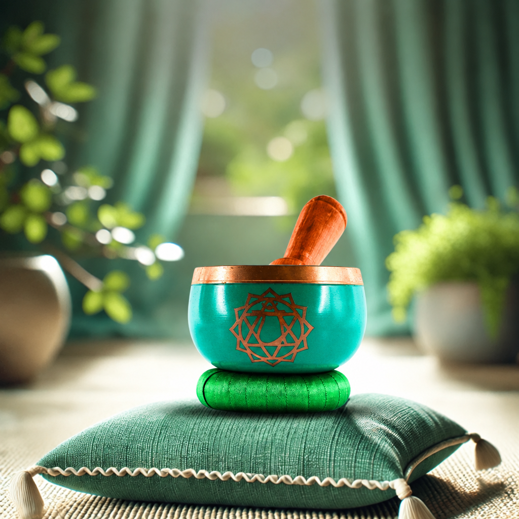 Heart Chakra Singing Bowl - Gemsmantra
