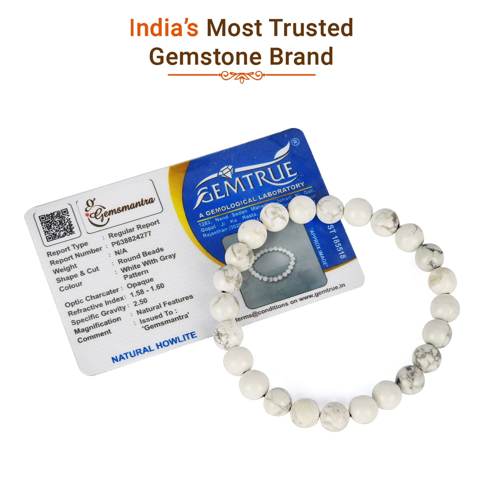 Howlite Bracelet - Gemsmantra