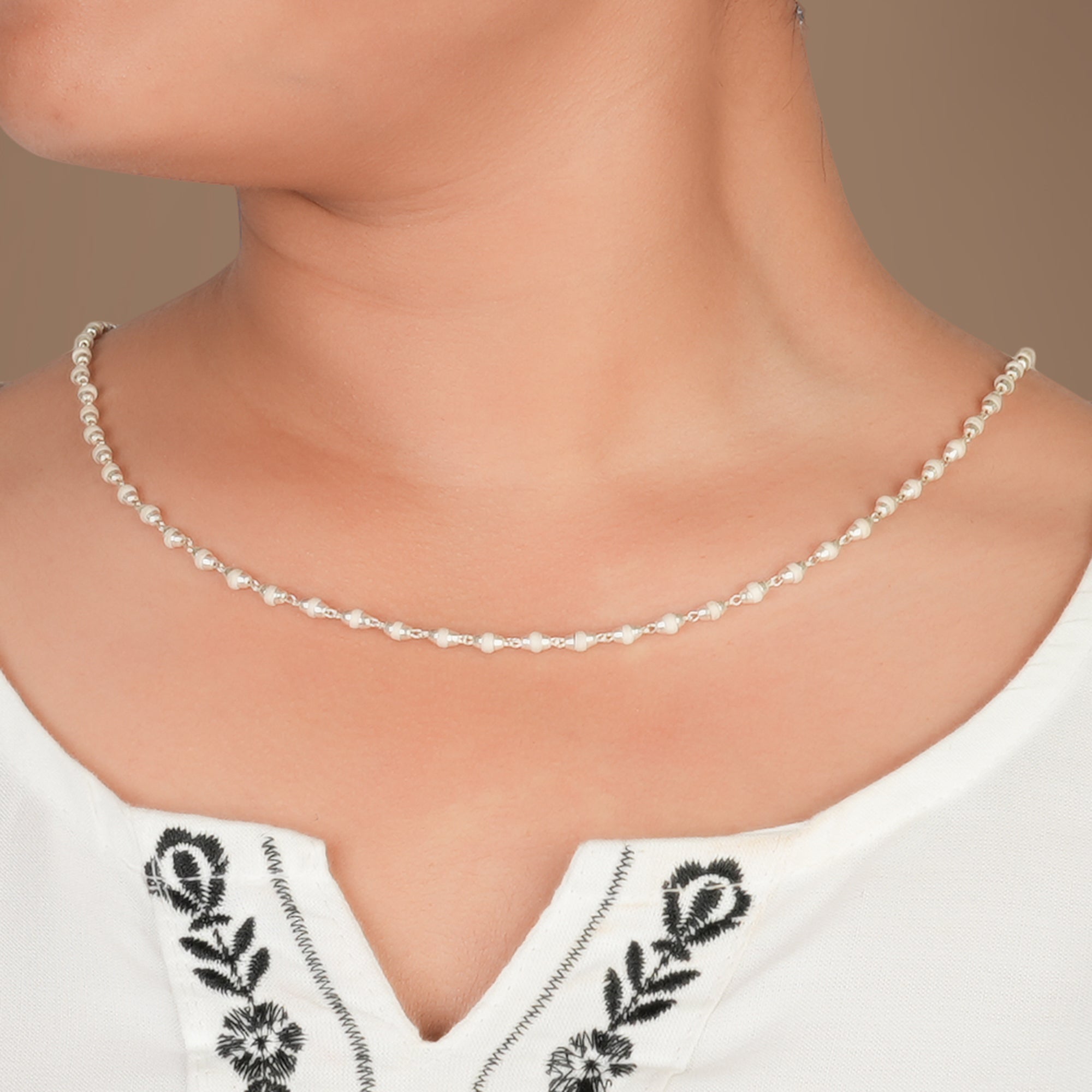 Tulsi Mala Silver – for Japa (TM0027)