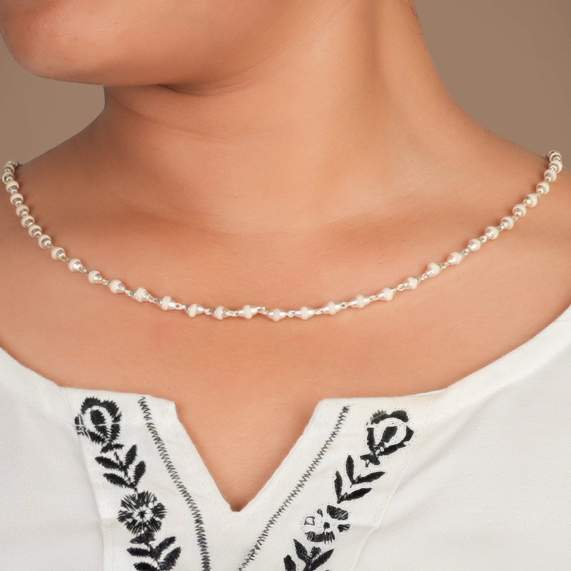 Tulsi Mala Silver – for Japa (TM0026)
