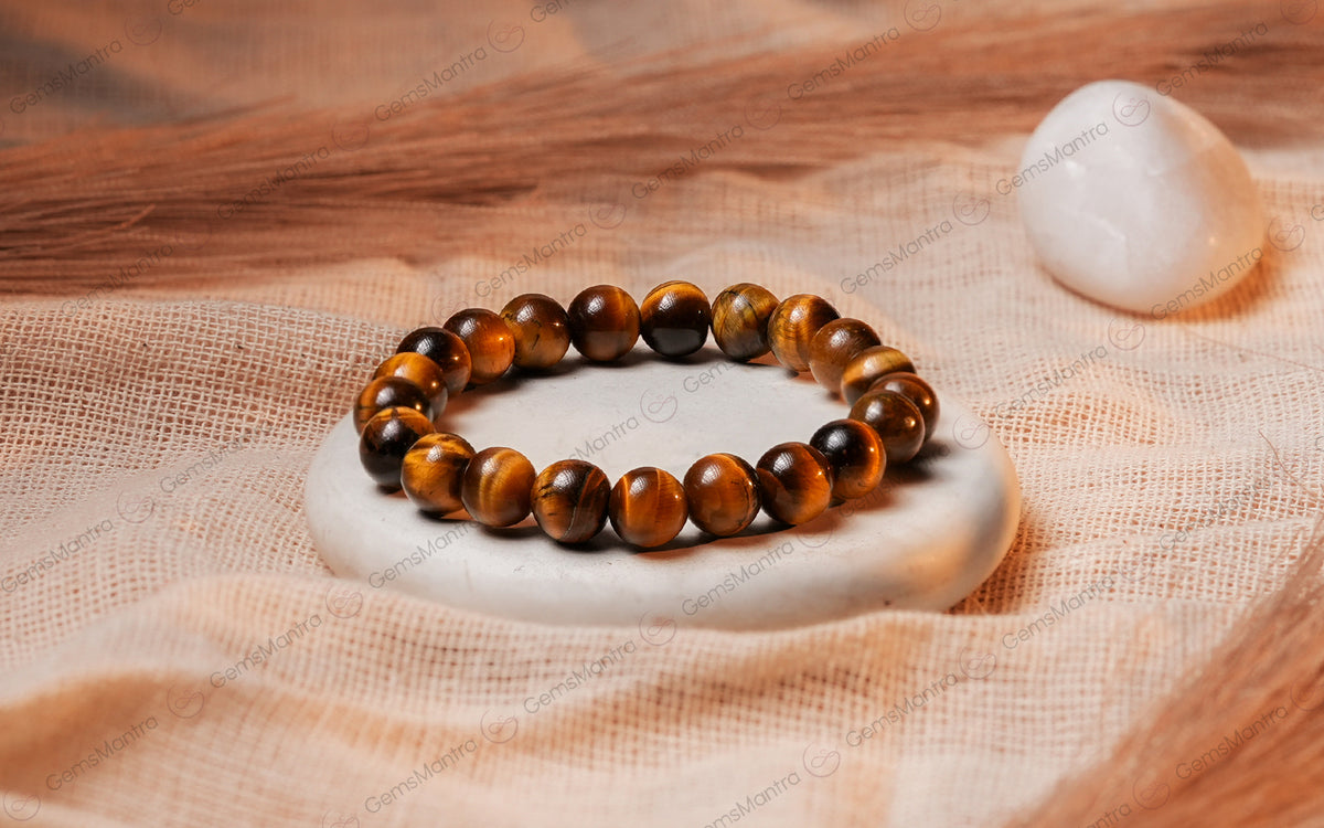 Tiger Eye Bracelet from ₹1,149 – Certified, COD | GemsMantra