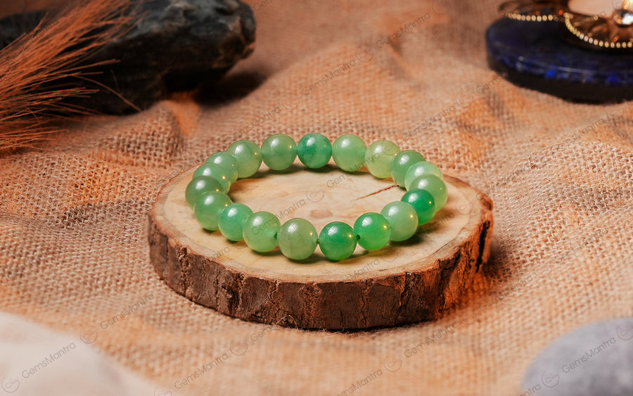 Green Aventurine Bracelet - Attracts Luck, Wealth & Opportunities