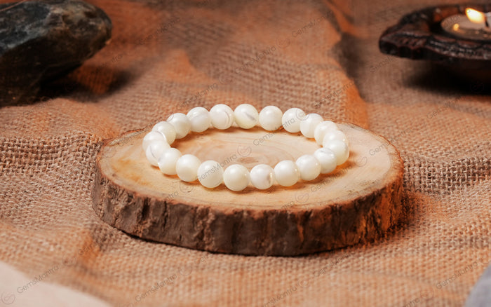 Mother of Pearl Bracelet - Calm Emotions, Peace & Inner Balance