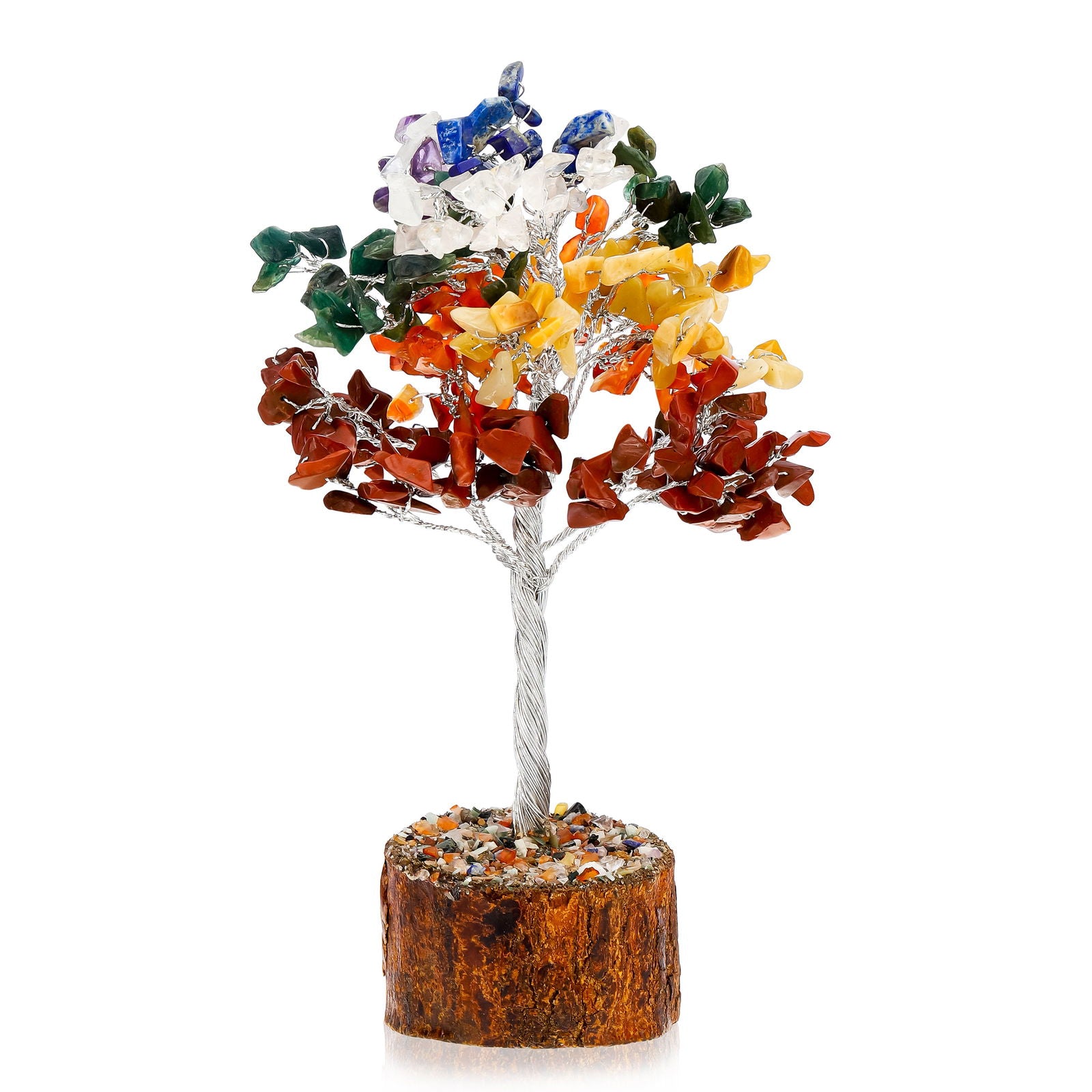 Large Seven Chakra Crystal Tree - Gemsmantra