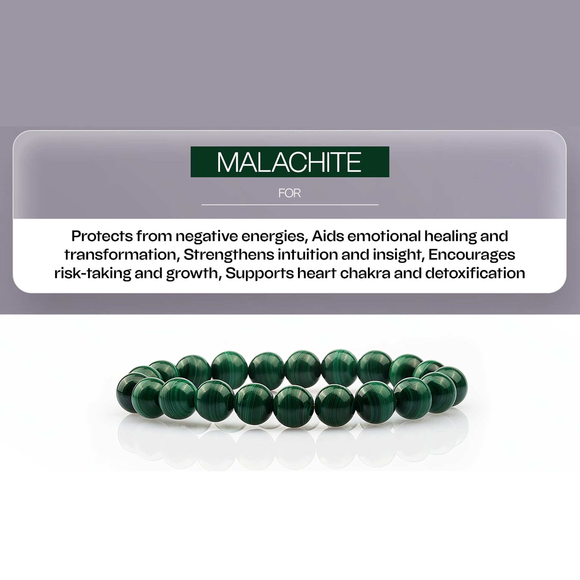 Malachite Bracelet – Transformation & Balance