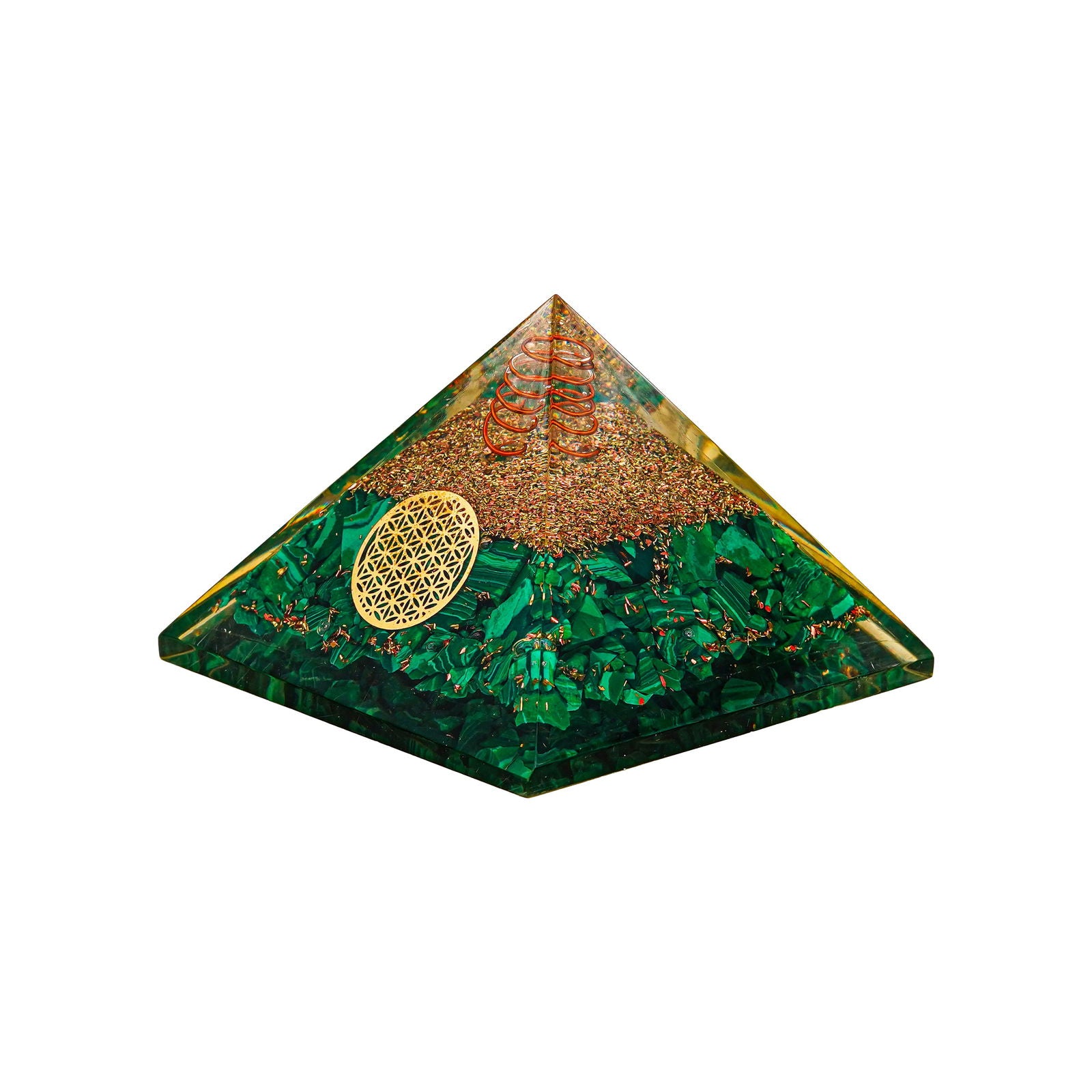 Malachite Pyramid - Gemsmantra