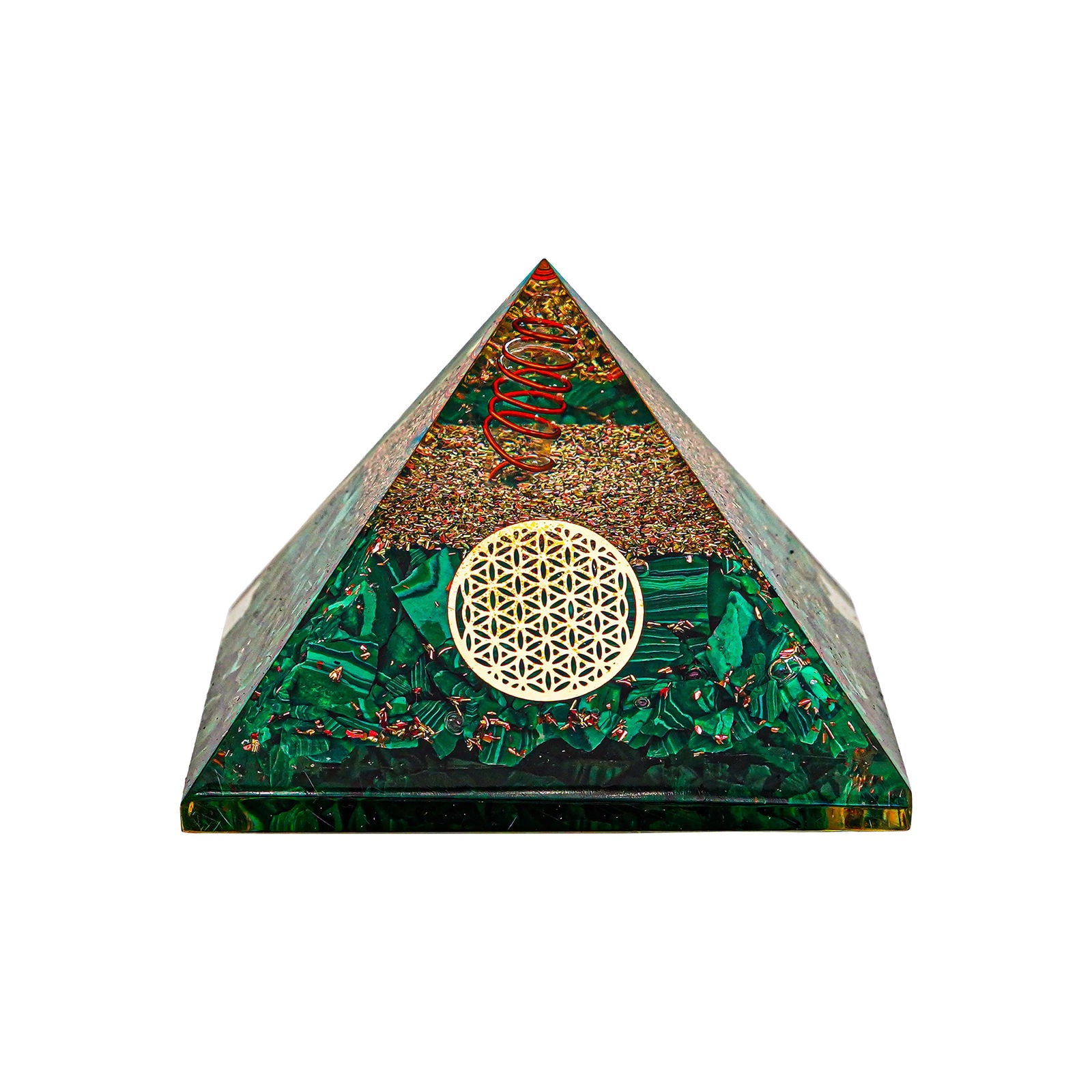 Malachite Pyramid - Gemsmantra