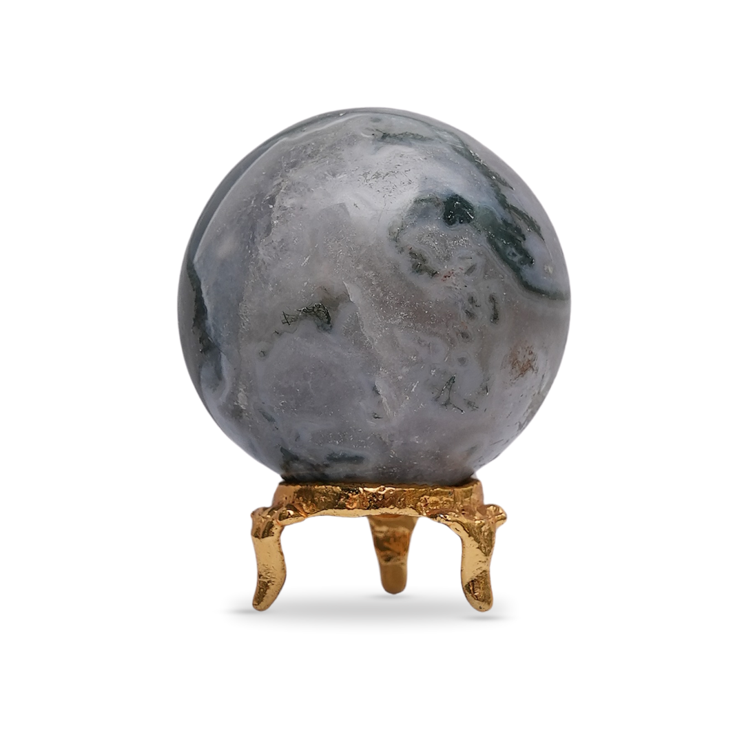 Moss Agate Sphere/Ball - Gemsmantra