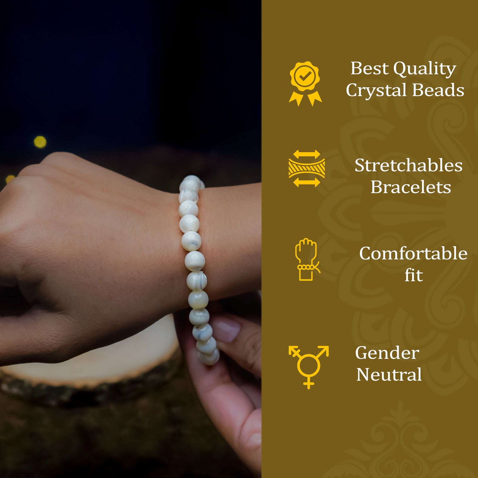 Mother of Pearl Bracelet - Gemsmantra