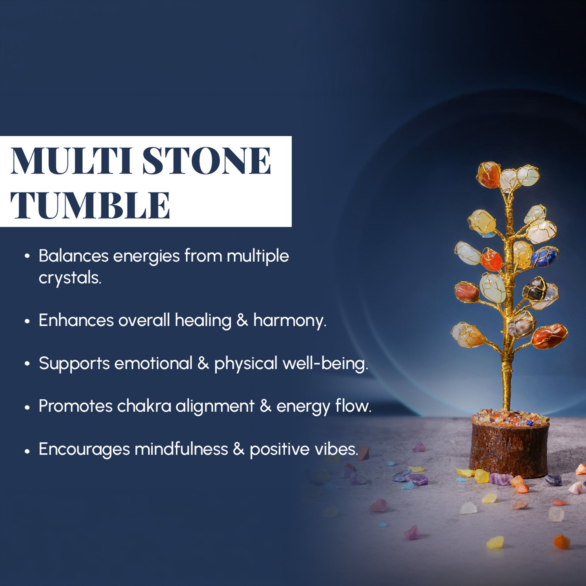 Multi-Stone Tumble Tree – for Vastu