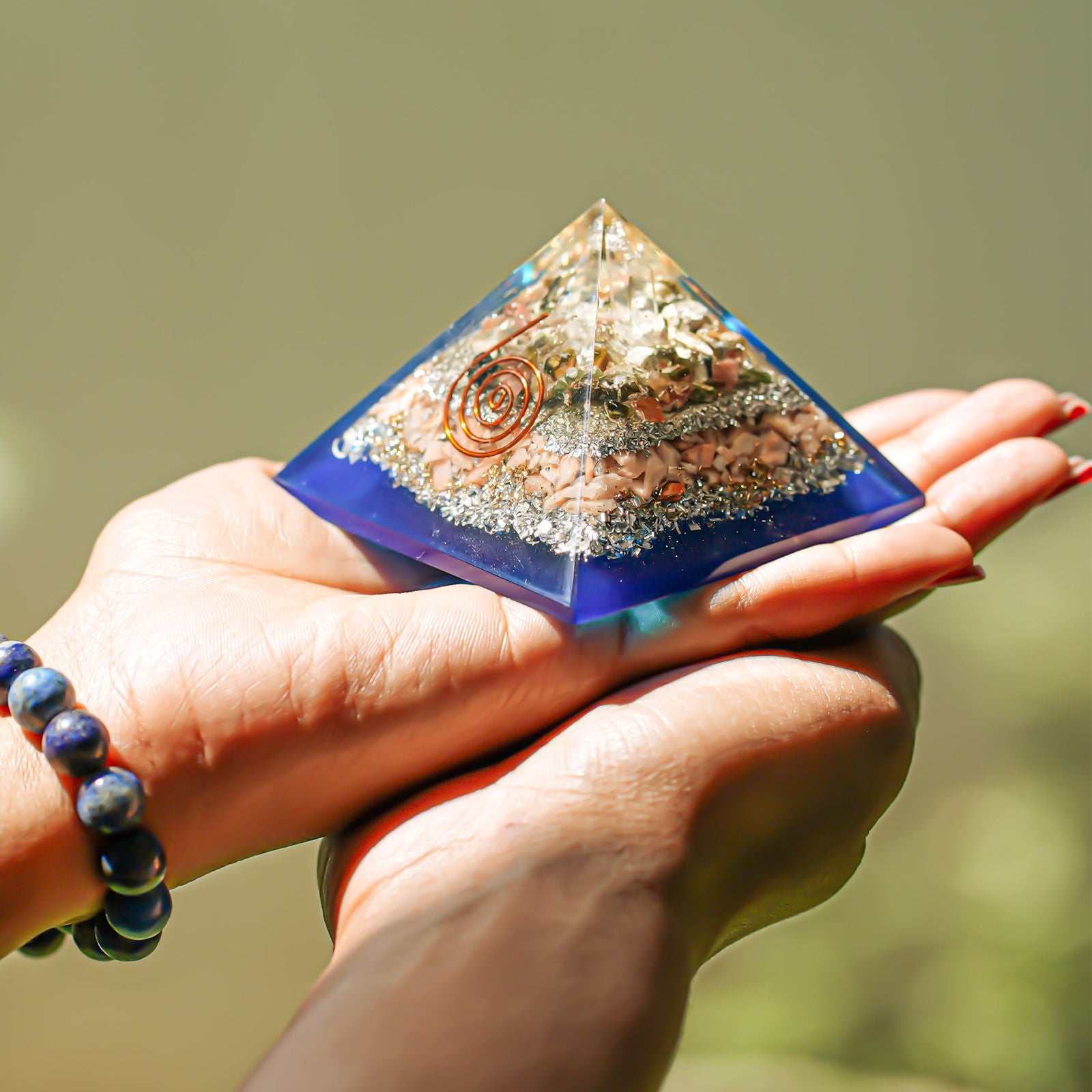 Multi Tourmaline Pyramid - Gemsmantra