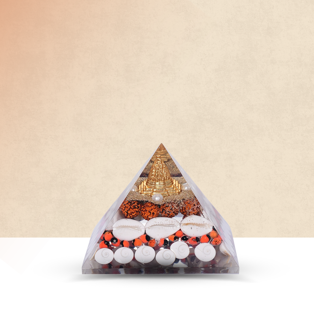 Orgonite Laxmi Pyramid - Gemsmantra