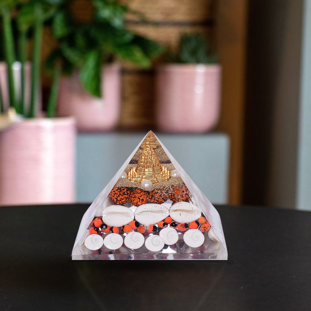 Orgonite Laxmi Pyramid - Gemsmantra