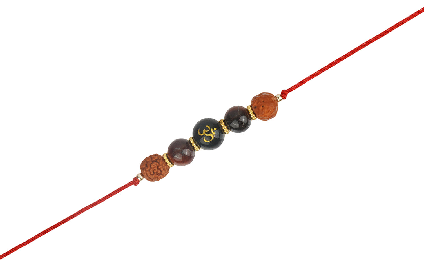 Om Rudraksha Rakhi – Spiritual Rakhi for Brother's Protection