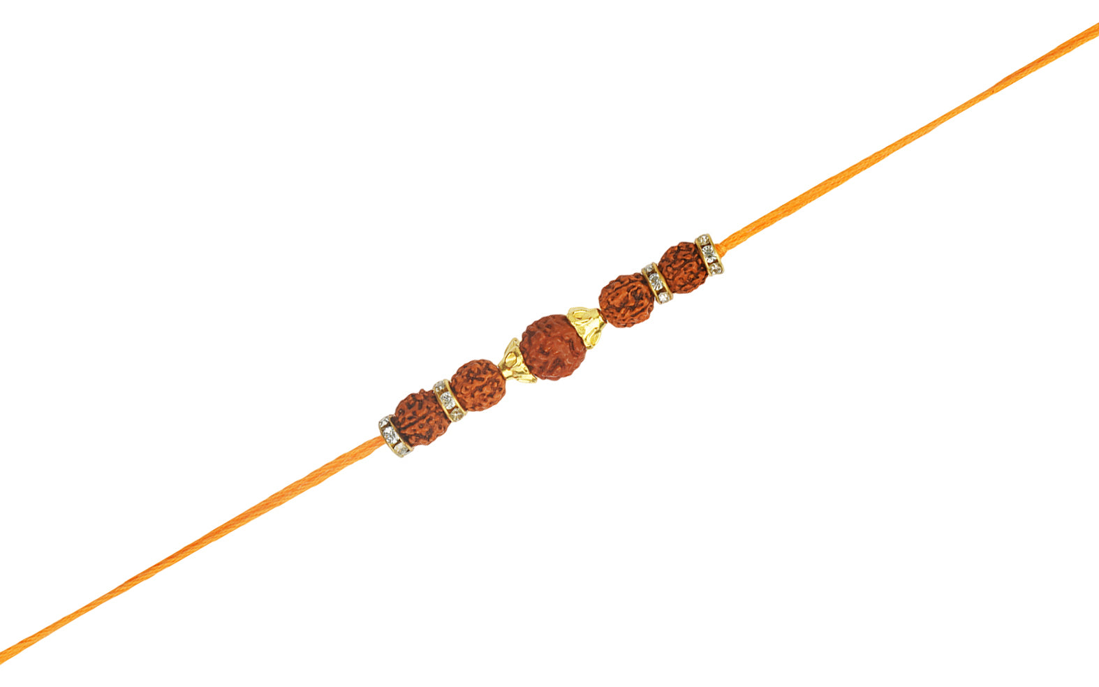 Spiritual Rakhi with Rudraksha Beads -  Rakhi for Brother