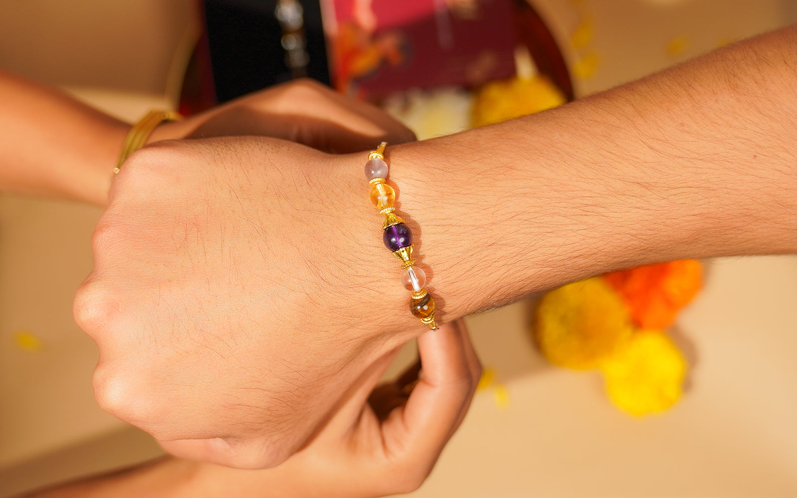 Designer Rakhi Bracelet – Chakra Rakhi for Brother