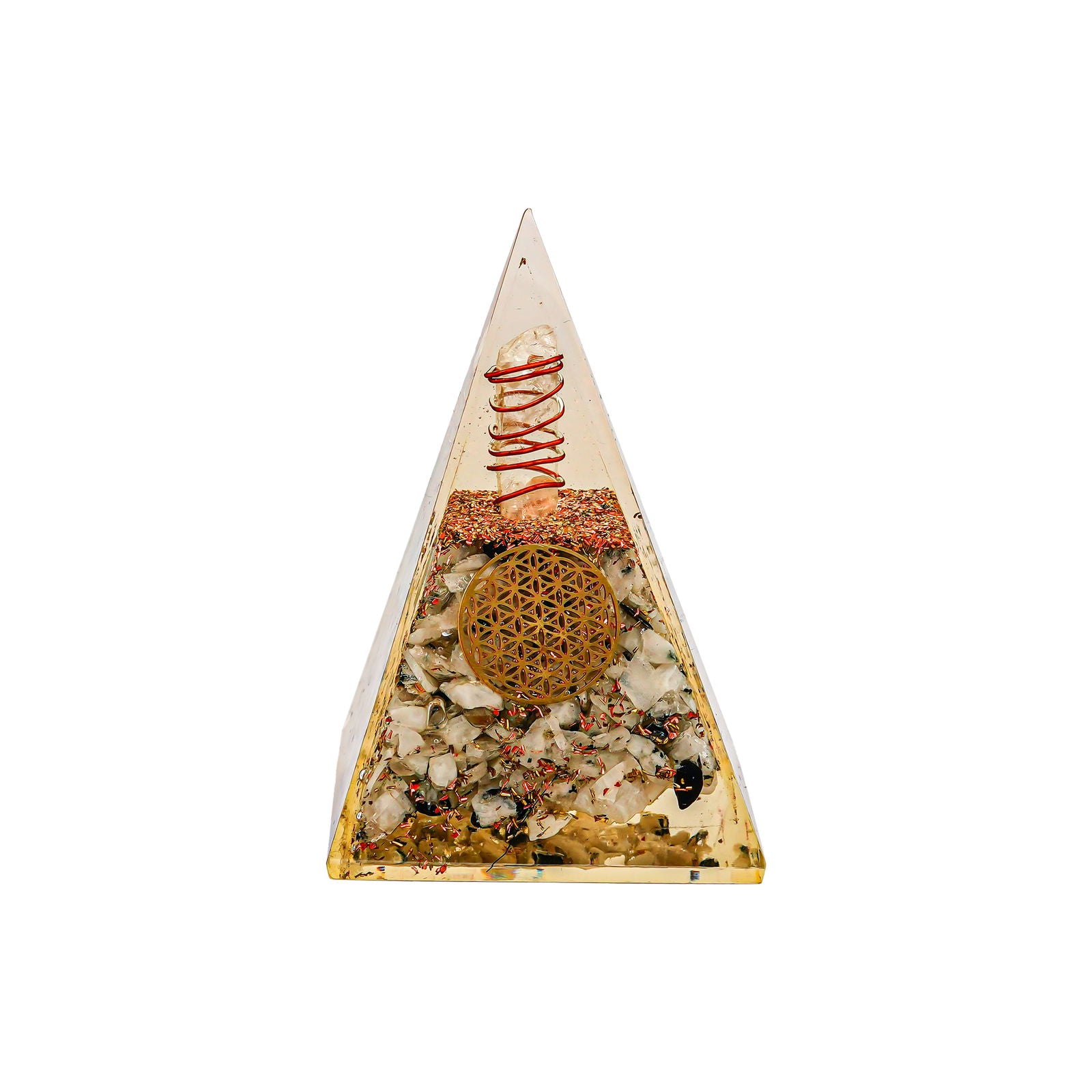 Rainbow Moonstone Nubian Pyramid - Gemsmantra