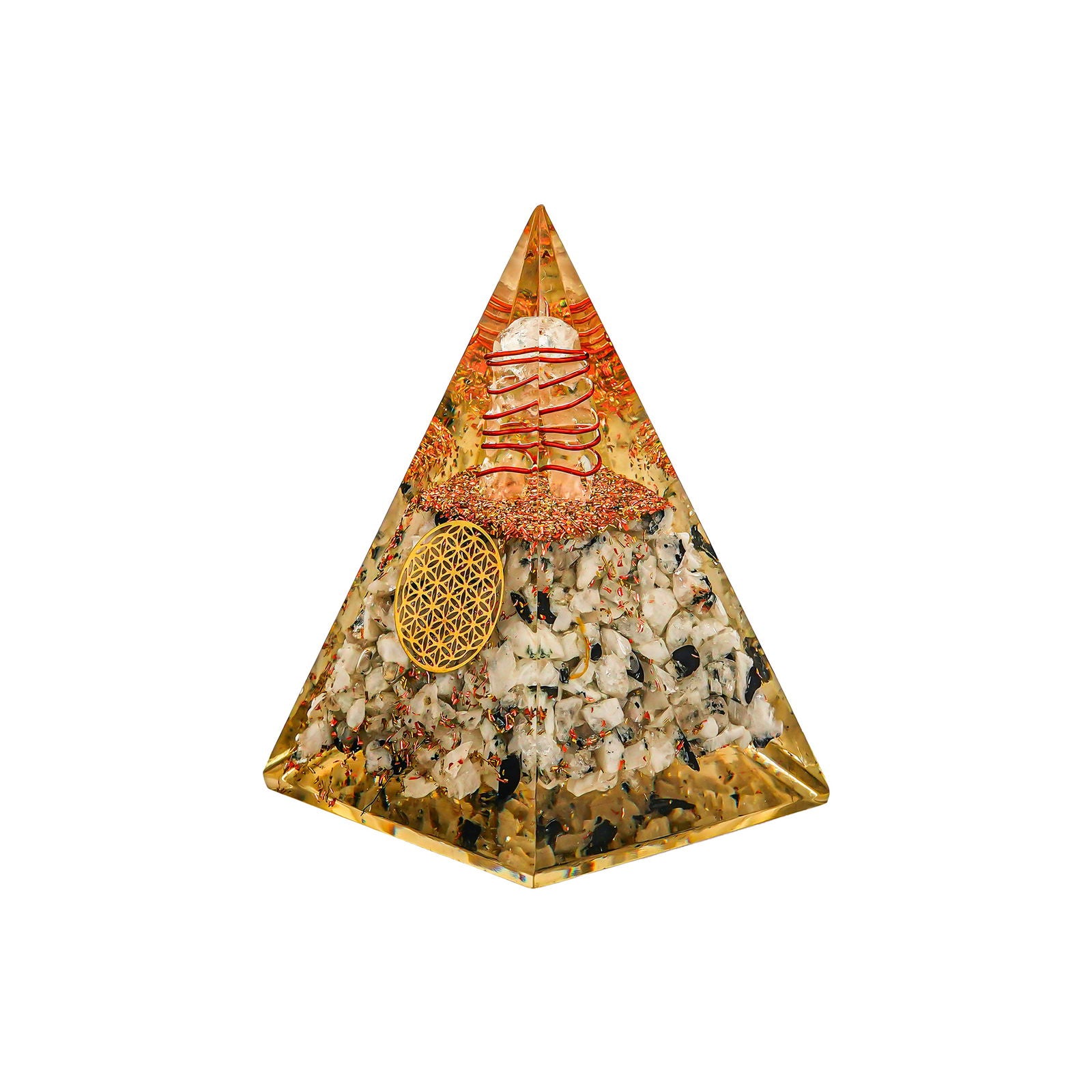 Rainbow Moonstone Nubian Pyramid - Gemsmantra