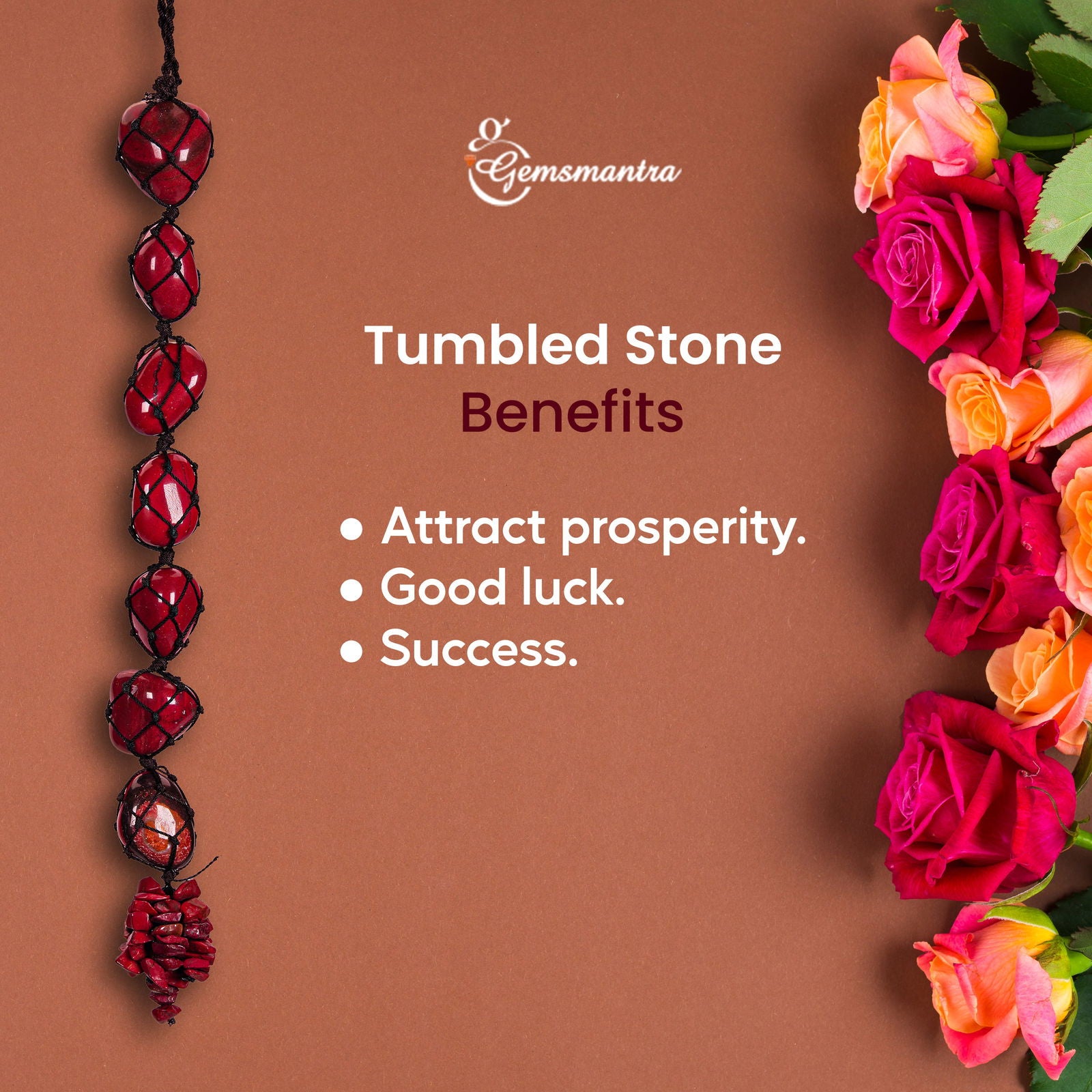 Red Jasper Tumbled Hanging - Gemsmantra