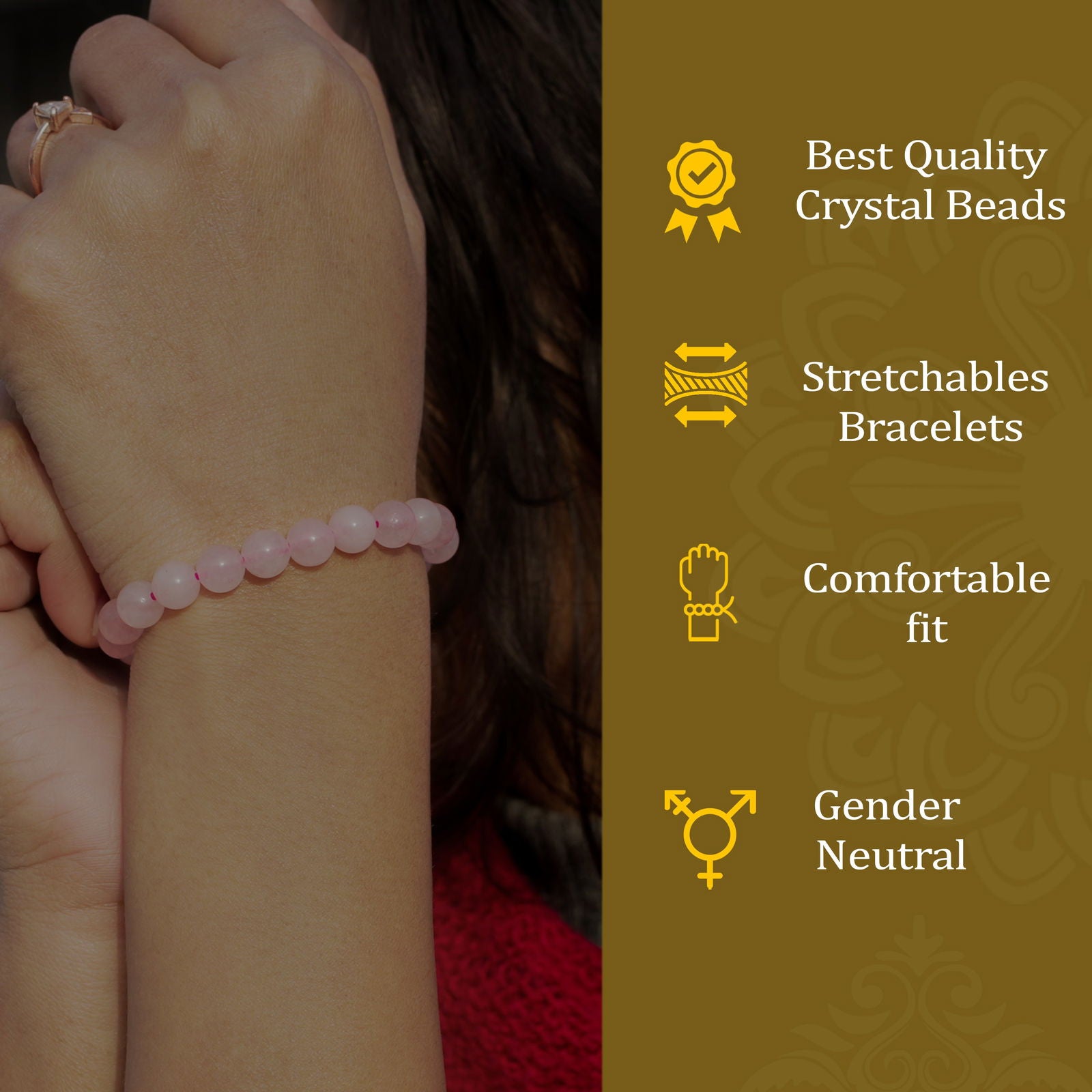 Rose Quartz Bracelet - Gemsmantra