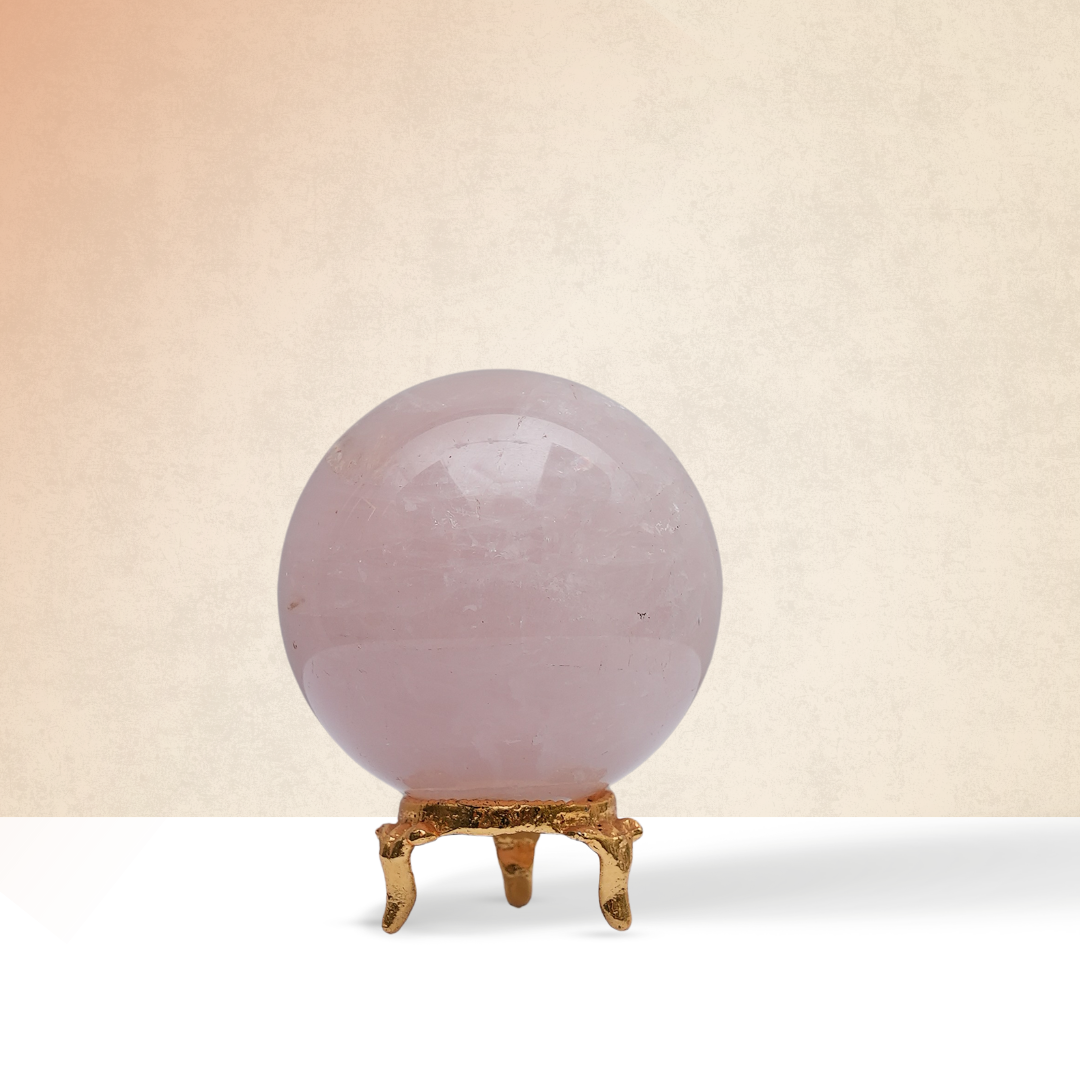 Rose Quartz Sphere/Ball - Gemsmantra